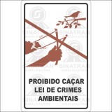   Proibido caçar, lei de crimes ambientais 